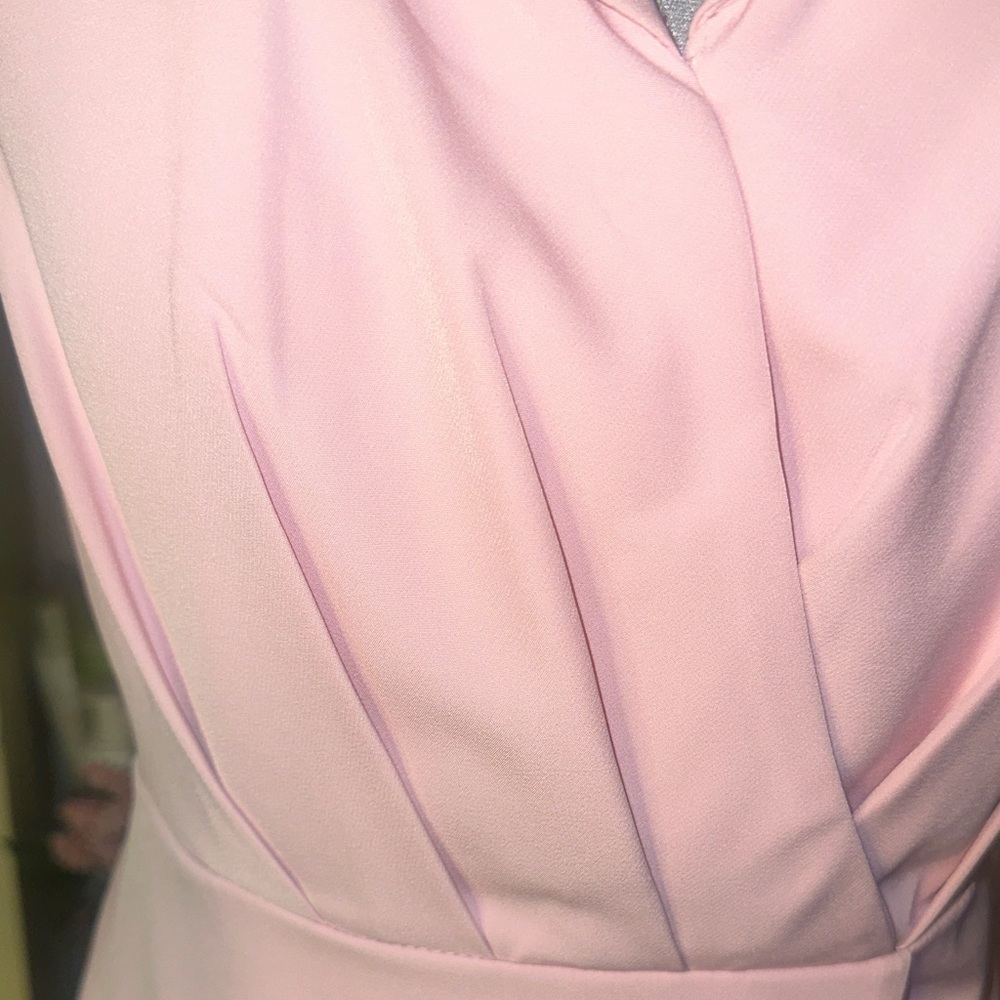 Elegant Pink Sleeveless Dress with bows - Picture 4 of 10